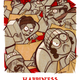 illustration of families stressed out and shopping